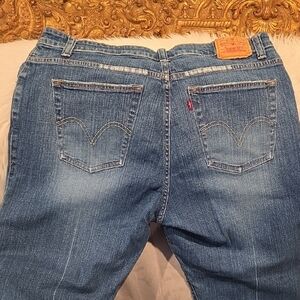 Levi's Women's Blue Bootcut Jeans with Signature Back Pockets